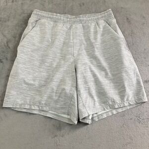 Lululemon Pace Breaker 7 Inch Shorts Mens Medium Gray Space Dye LM7AFWS